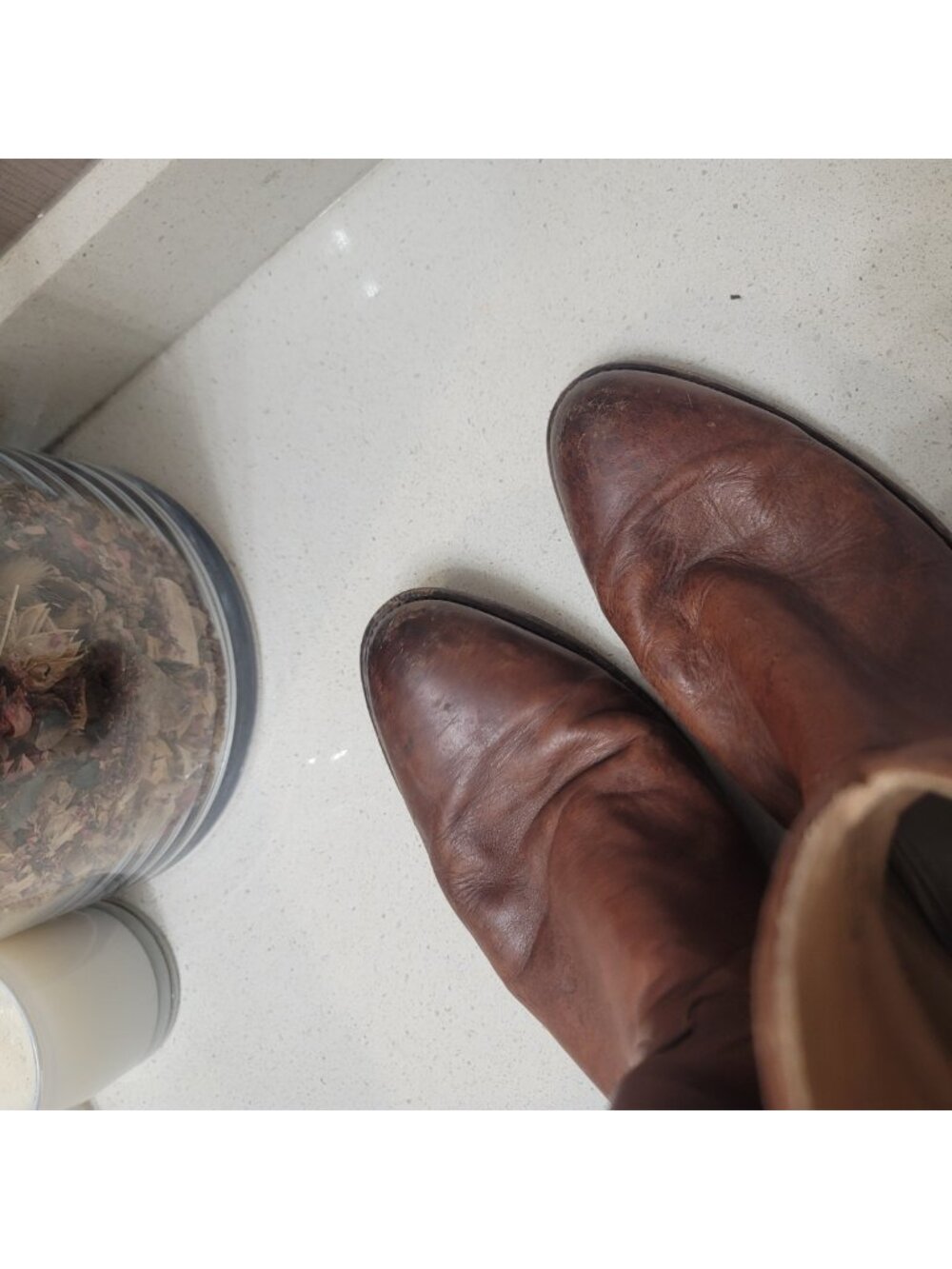Tecovas The Earl Roper Bourbon Calfskin Leather Cowboy Boots Sz 10.5 D Men Brown - Picture 14 of 15
